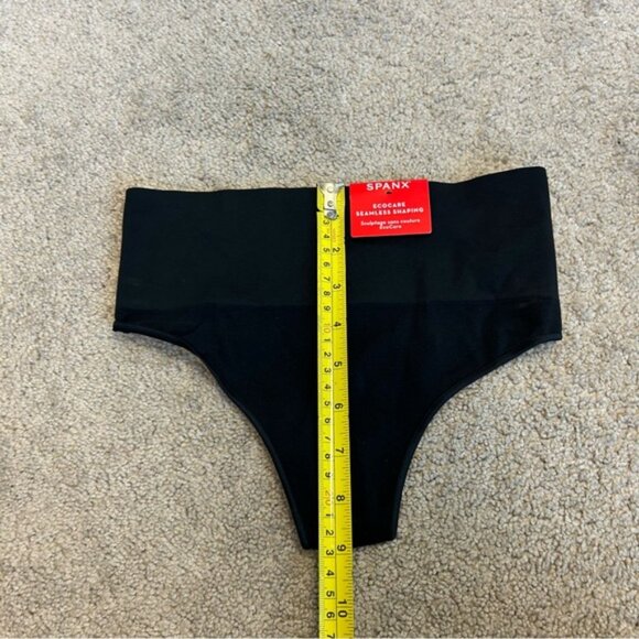 Spanx Ecocare thong black underwear panties Sz XS NWT - Picture 4 of 11
